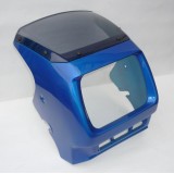 KAPOTA - ZÁVĚTRNÝ ŠTÍT - BLUE STYLE - MODRÁ METALÍZA - (SVĚTLÉ PLEXI)